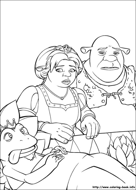 Shrek kolorowanki